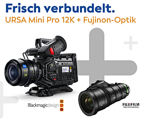 Fujinon XK6x20-SAM Optik  plus URSA Mini Pro 12K
