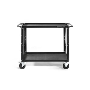 CONECARTS Large cart - with rubber mat, 3D texture - two shelves