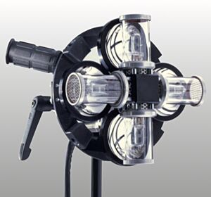 DLH4x150S soft light head, DT4x150 power supply, Panaura 5 dome, high temperature resistant pouch, 4x 150W tungsten lamp