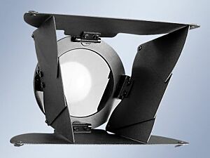 Wide angle attachment with rotating barn door leaves for Classic Series and Series 200