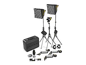 3 Light DLED Kit - BICOLOR (STANDARD) - 3x DLED4-BI with soft box power supplies, DP1.1 and accessories - AC (90-264 V A