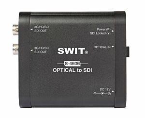 SWIT S-4606 | Heavy Duty Optical fiber to 3G-SDI converter