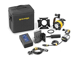 1 Light DLED Kit - DAYLIGHT (BASIC) - 1x DLED4-D with with battery power supply, battery and accessoriesDC only, comes w