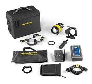 1 Light DLED Kit - BICOLOR (MASTER) - 1x DLED4-BI with soft box, battery power supply, battery and accessoriesDC only, c