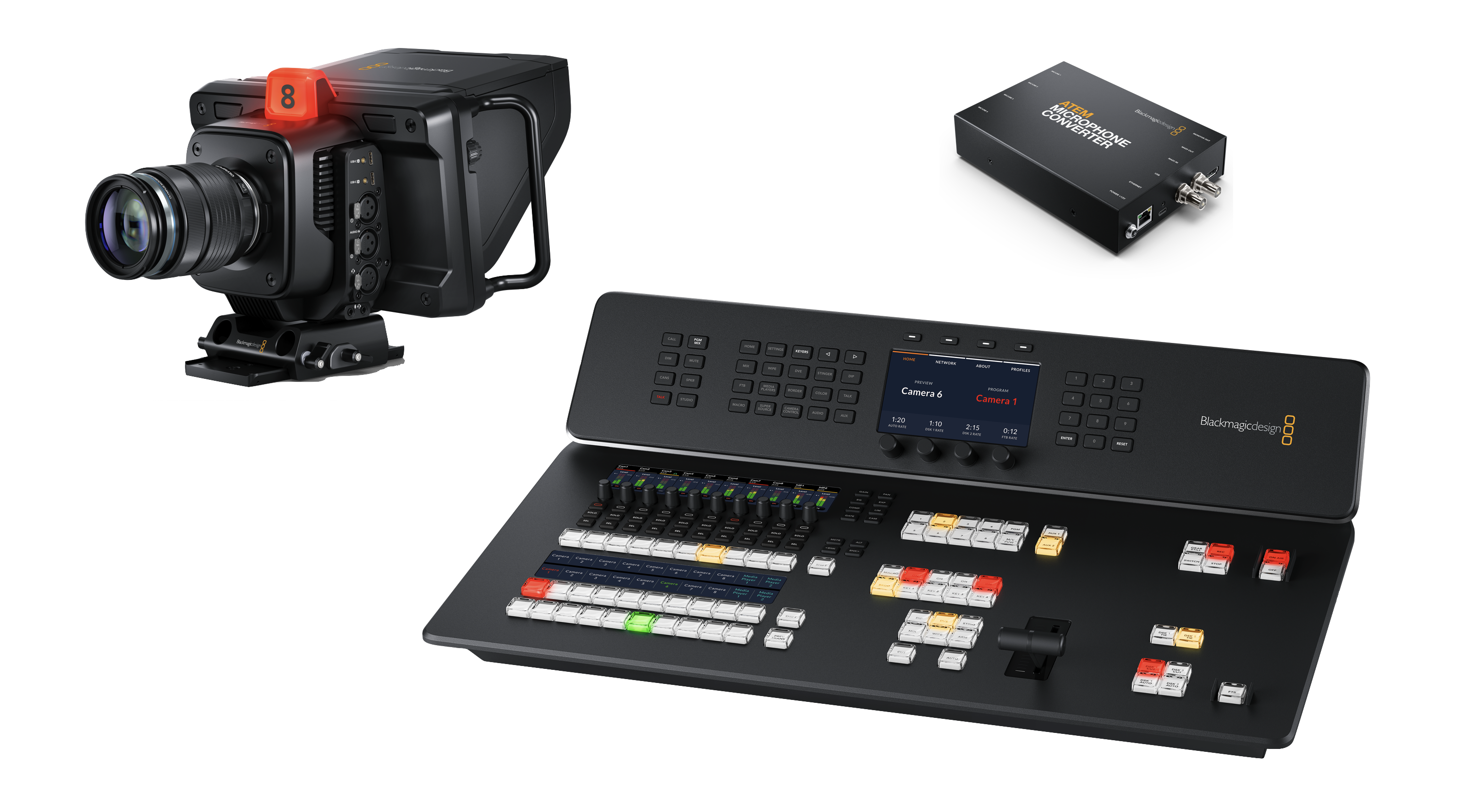 Blackmagic ATEM Television Studio HD8 und updated Studio Kameras vorgestellt 